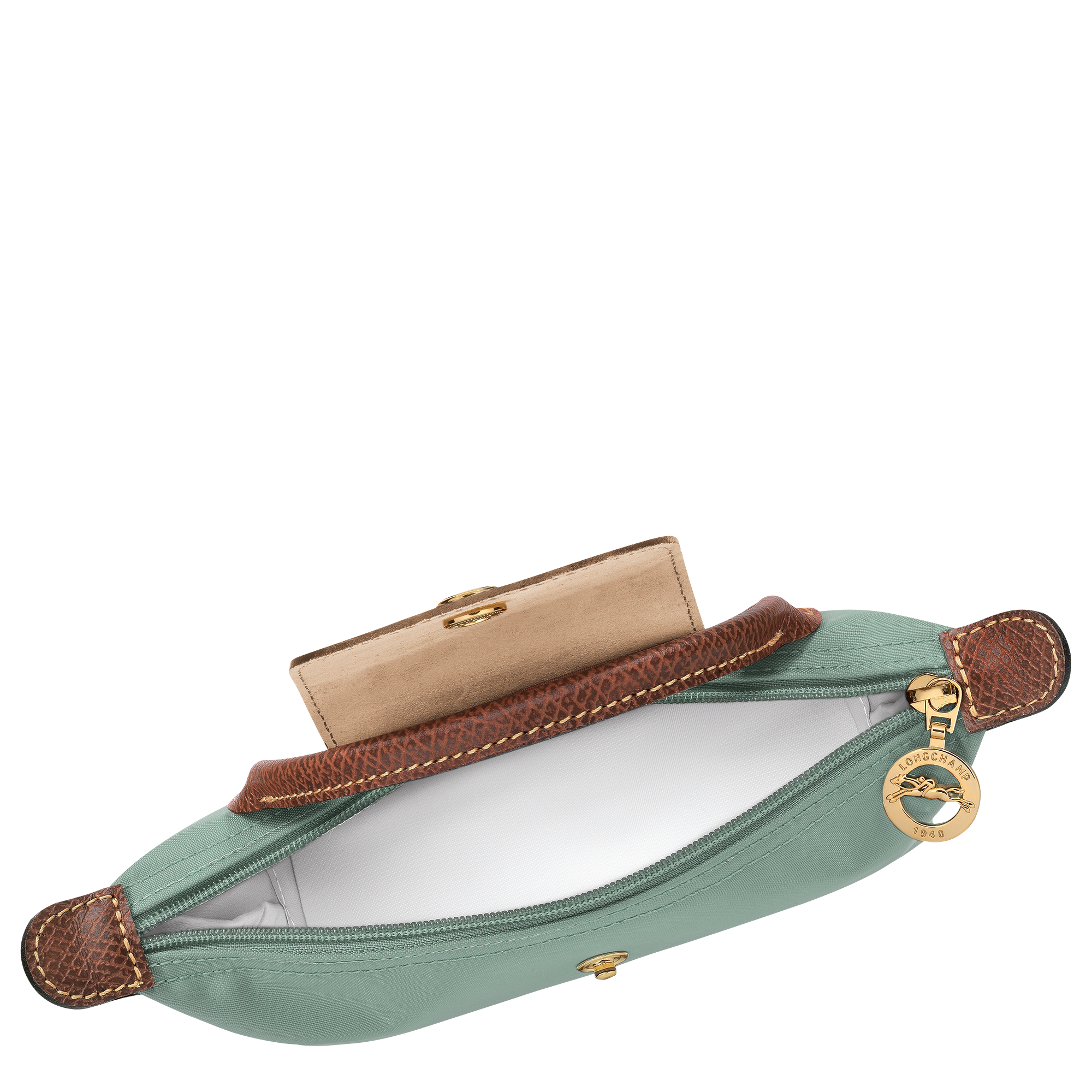 Pochette con manico, Celadon - View 5 of
6 - aumentare lo zoom Le Pliage Original Pochette con manico, Celadon