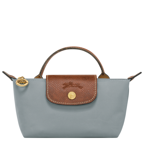Trousse cosmetiques avec poignee Le Pliage Original Toile recyclee Acier Longchamp BE