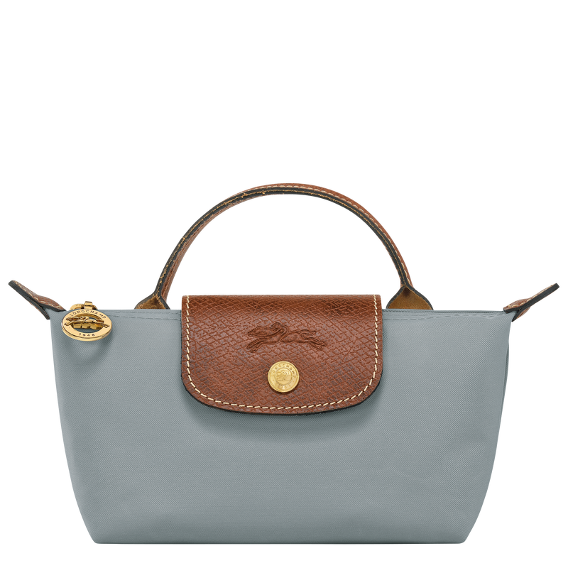 Le Pliage Original Tasje met handvat , Staalgrijs - Gerecycled canvas  - Weergave 1 van  6