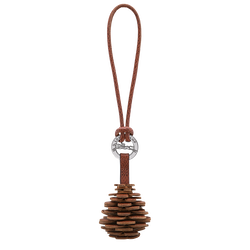 Key ring , Brown - Leather