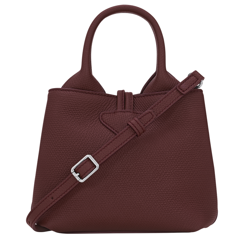 Le Roseau Bolso con asa superior XS , Cuero - Burdeos  - Vista 3 de 6