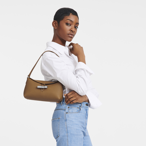 Roseau S Hobo bag Natural - Leather | Longchamp US