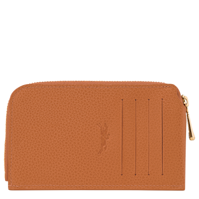 Le Foulonné Card holder , Amber - Leather
