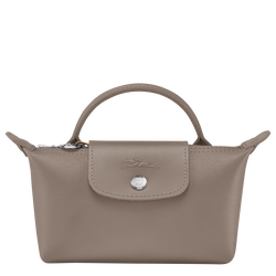 Le Pliage City Pouch with handle , Taupe - Canvas