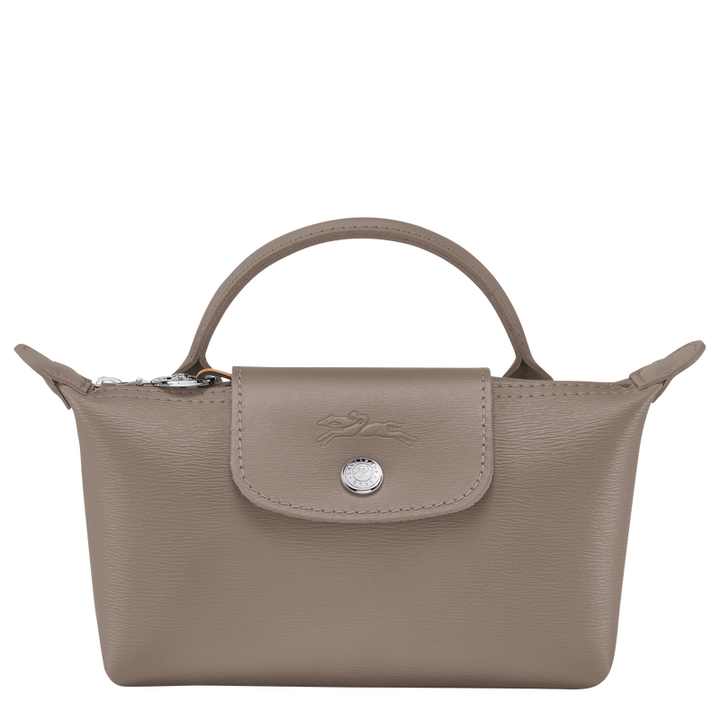 Le Pliage City Pouch with handle , Taupe - Canvas  - View 1 of 5