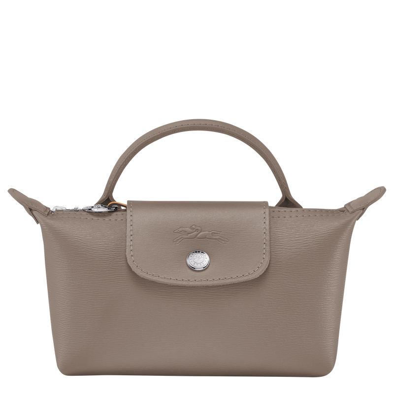 Le Pliage City Pouch with handle , Taupe - Canvas  - View 1 of 5
