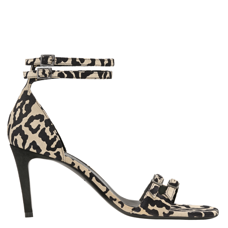 La Baronne Zapatos de tac&oacute;n , Cuero - Beige/Negro  - Vista 1 de 3