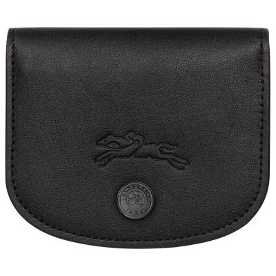 Le Pliage Xtra Card holder , Black - Leather