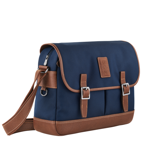 Boxford L Crossbody bag , Blue - Recycled canvas - View 3 of 4