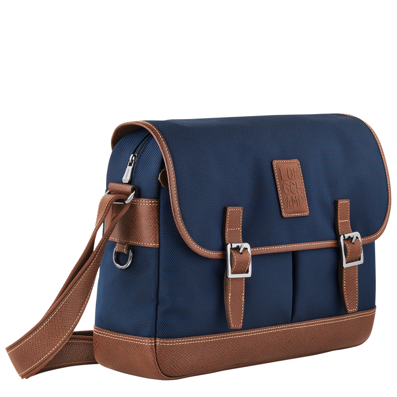 Boxford L Crossbody bag , Blue - Recycled canvas  - View 3 of  4