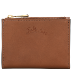&Eacute;pure Compact wallet , Cognac - Leather
