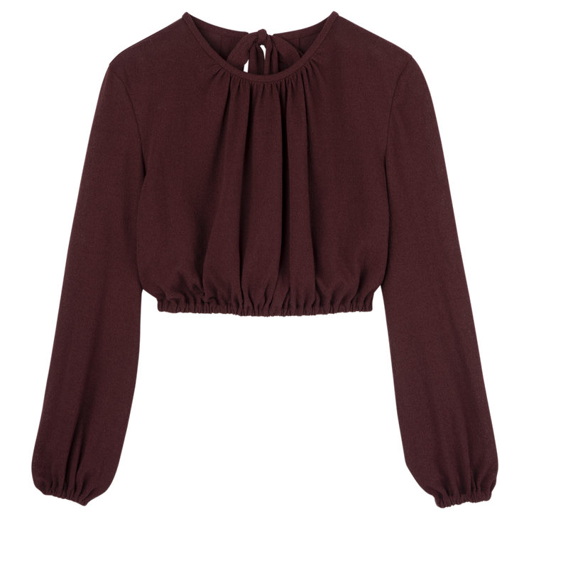 Top , Jersey cr&ecirc;pe - Amaranto  - View 1 of  4