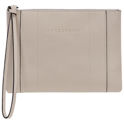 Longchamp 3D Pouch , Clay - Leather