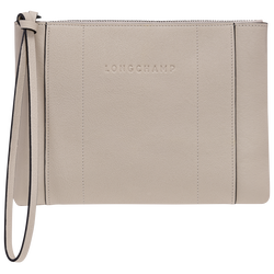 Longchamp 3D Pouch , Clay - Leather