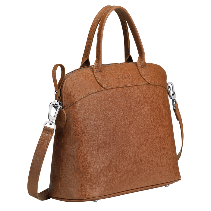 Top handle bag M Le Foulonné Caramel (10093021F72) | Longchamp US Top handle bag M Le Foulonné Caramel (10093021F72) | Longchamp US