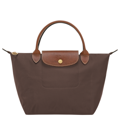 Sac &agrave; main S Le Pliage Original , Toile recycl&eacute;e - Moka