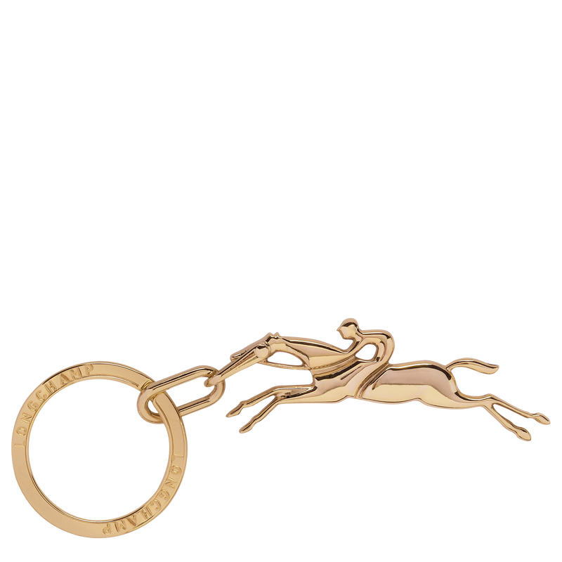 Porte-clés Cavalier Longchamp , Métal - Doré Très Pâle  - Vue 1 de 1