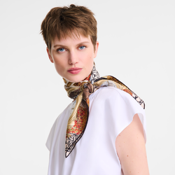 Jardin Parisien Silk scarf 90 , Ebony - OTHER