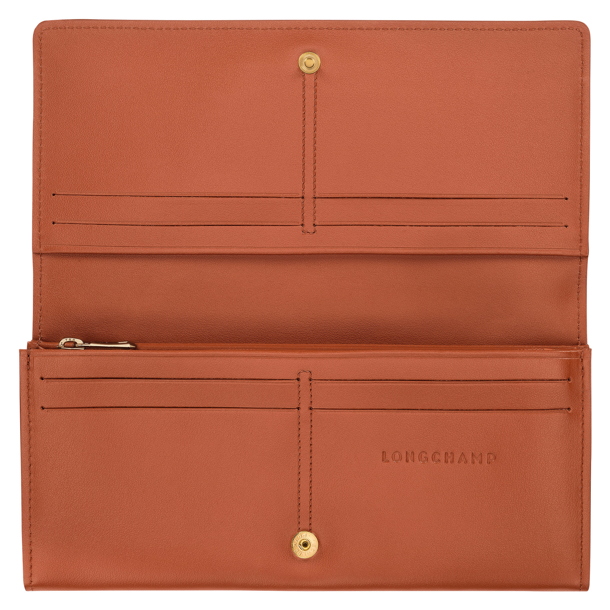 Long continental wallet, Bark - View 3 of
3 - zoom in Le Roseau Long continental wallet, Bark