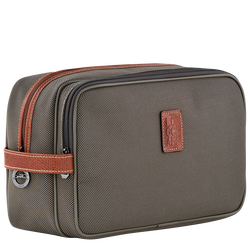 Boxford Toiletry case , Brown - Recycled canvas