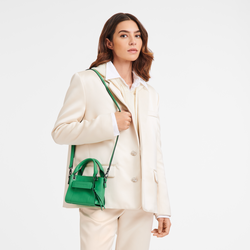 Longchamp 3D Bolso con asa superior XS , Cuero - Verde