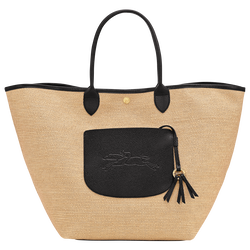 Le Pliage Collection L Basket bag , Black - Canvas