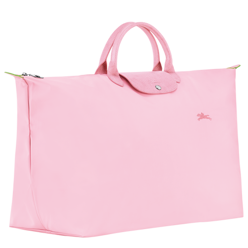 Le Pliage Green M Travel bag , Pink - Recycled canvas - View 2 of 5
