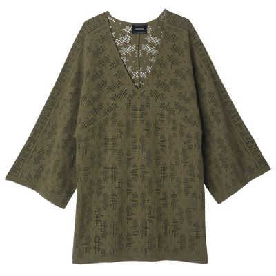 Tunic , Khaki - Knit