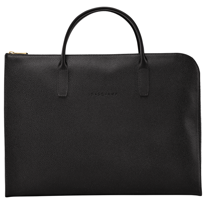 Le Foulonn&eacute; S Briefcase , Black - Leather  - View 1 of  5