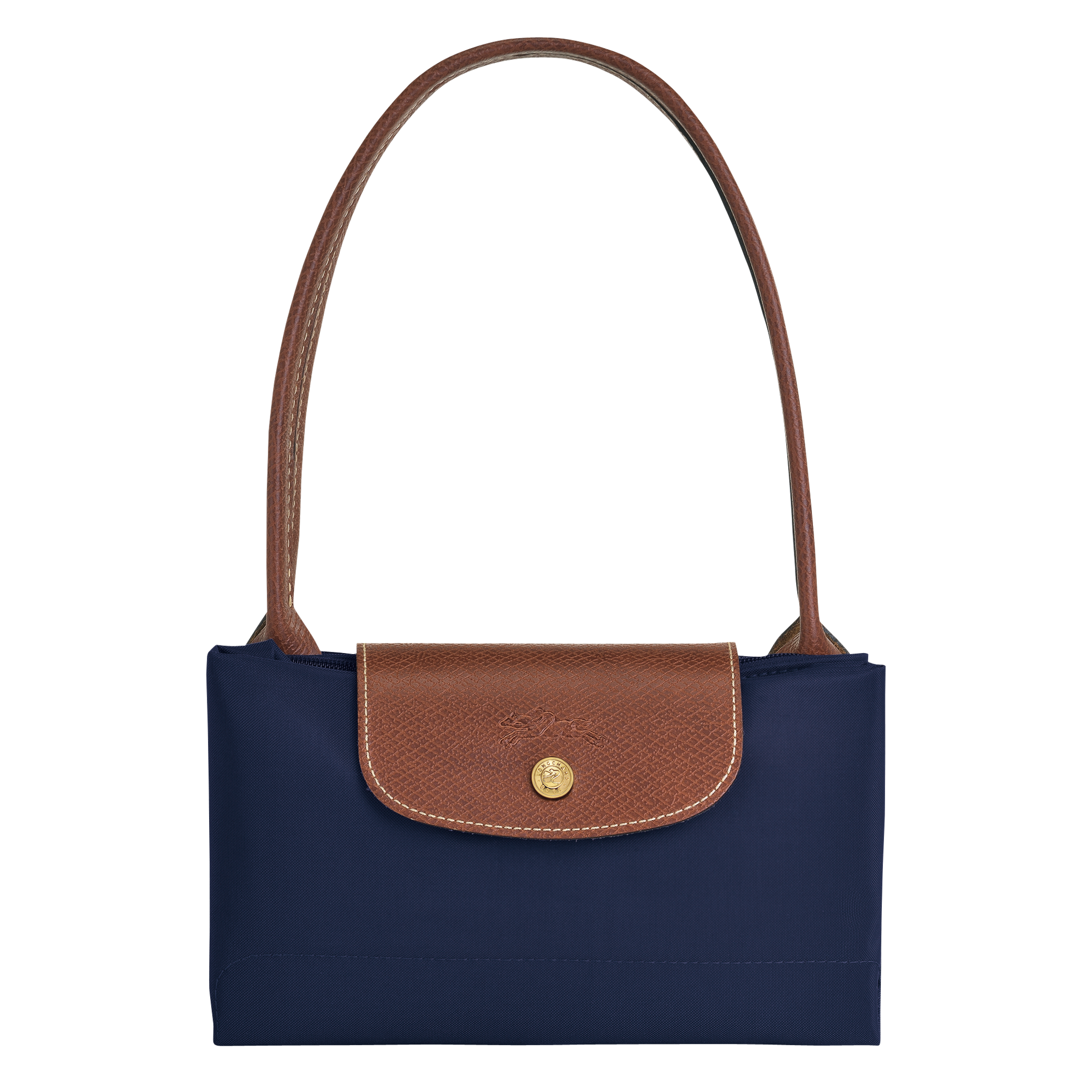 small navy longchamp bag