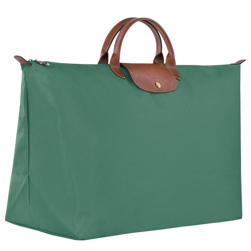 Le Pliage Original M Travel bag , Sage - Recycled canvas  - View 3 of 5