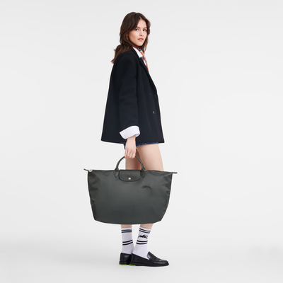 Le Pliage Green Bolsa de viaje L , Lona reciclada - Grafito