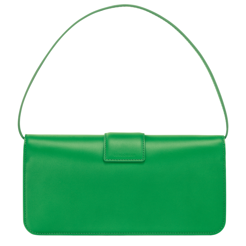 Sac baguette M Box-Trot , Cuir - Gazon  - Vue 4 de 5