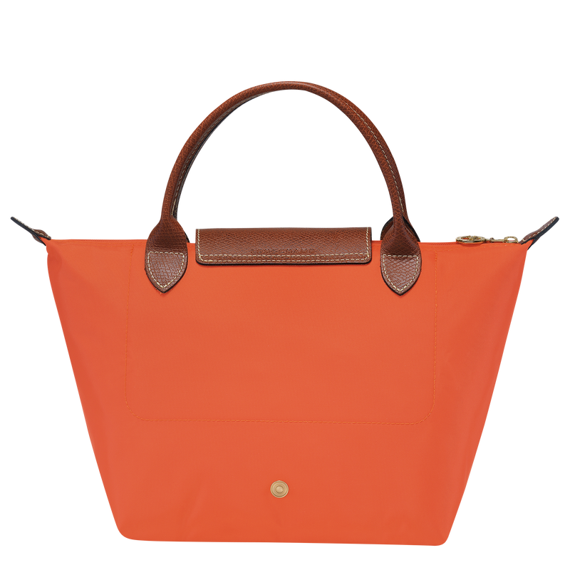 Le Pliage Original Tas met handgreep aan de bovenkant S , Oranje - Gerecycled canvas  - Weergave 4 van  7