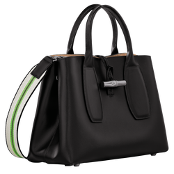 Roseau Bolso con asa superior M, Negro