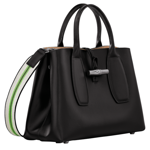 Roseau Bolso con asa superior M , Cuero - Negro - Vista 3 de 7