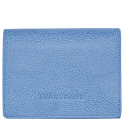 Brieftasche im Kompaktformat Le Foulonné , Leder - Wolkenblau