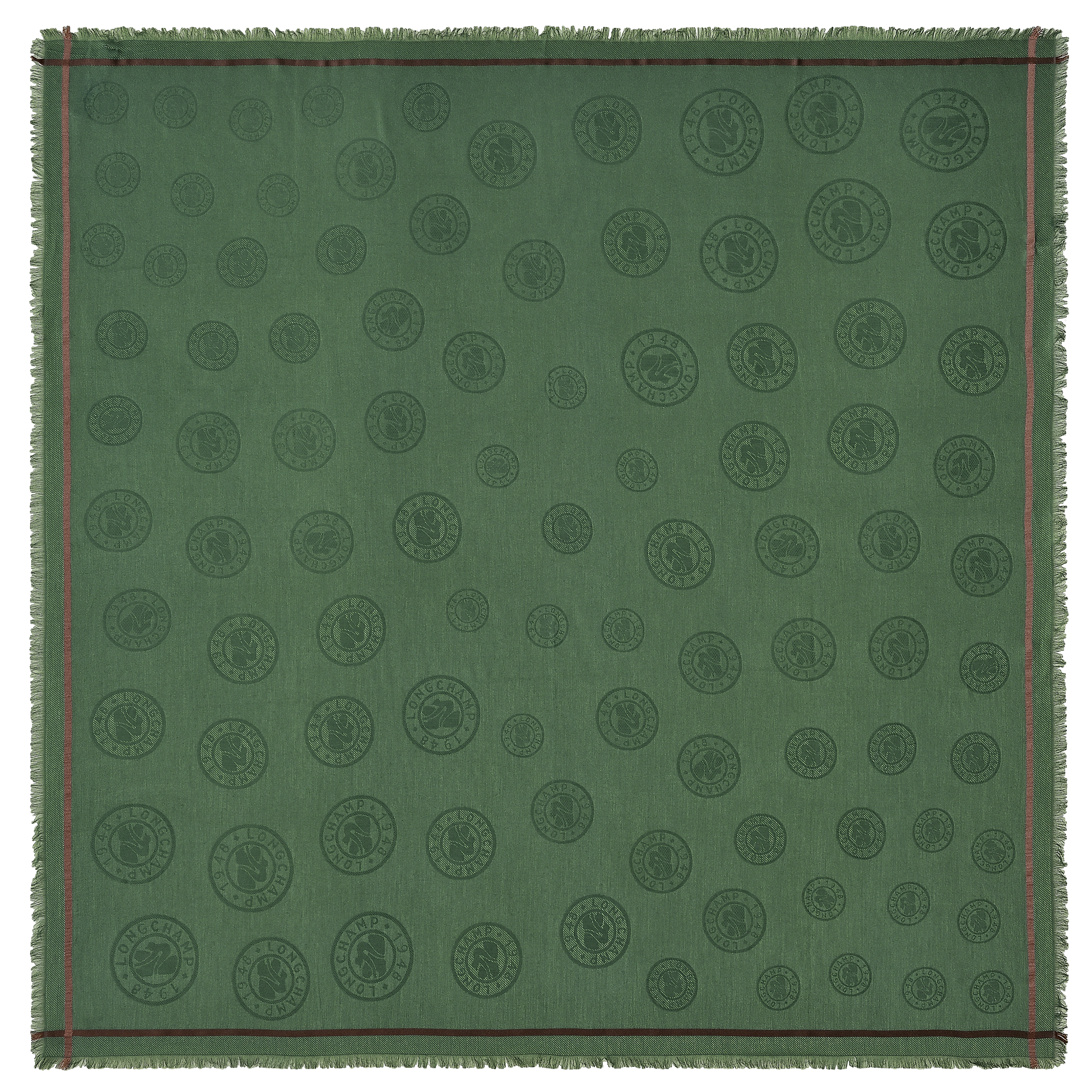 La M&eacute;daille Longchamp Shawl, British Green