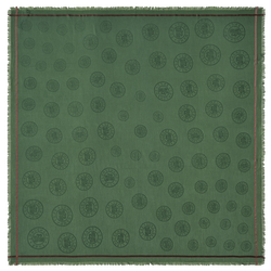 La Médaille Longchamp Shawl , British Green - Cotton blend