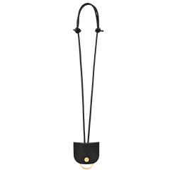 Le Pliage Xtra Key ring , Black - Leather