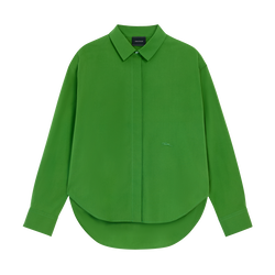 Shirt , Matcha - Cotton poplin