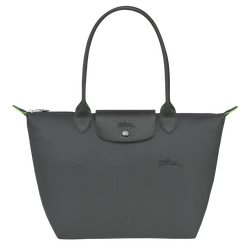 Le Pliage Green Bolso de hombro M , Lona reciclada - Grafito