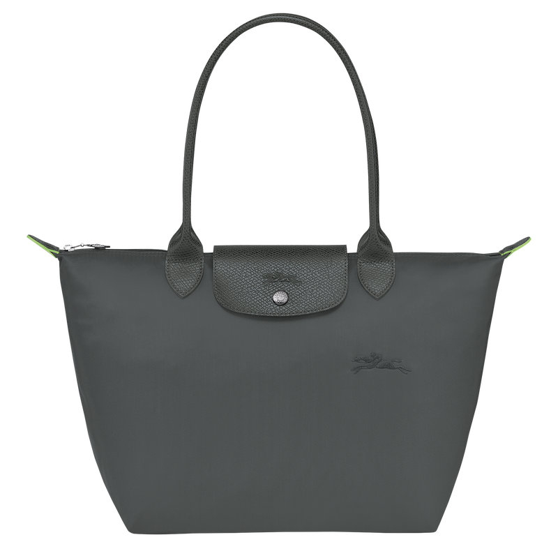 Le Pliage Green M Tote bag , Graphite - Recycled canvas  - View 1 of  5
