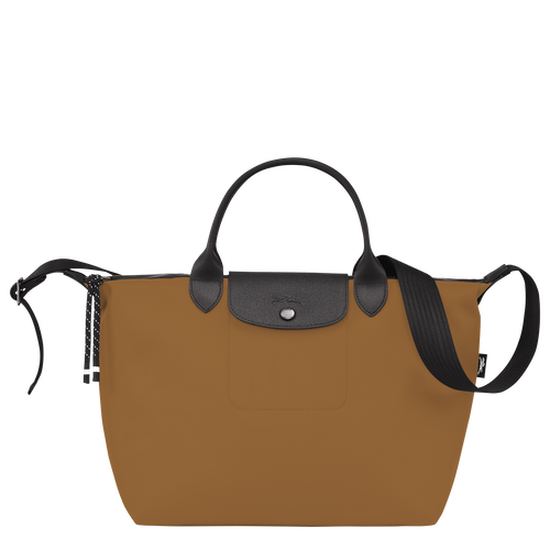 Borsa con manico L Le Pliage Energy , Tela riciclata - Tabacco - View 1 of  5
