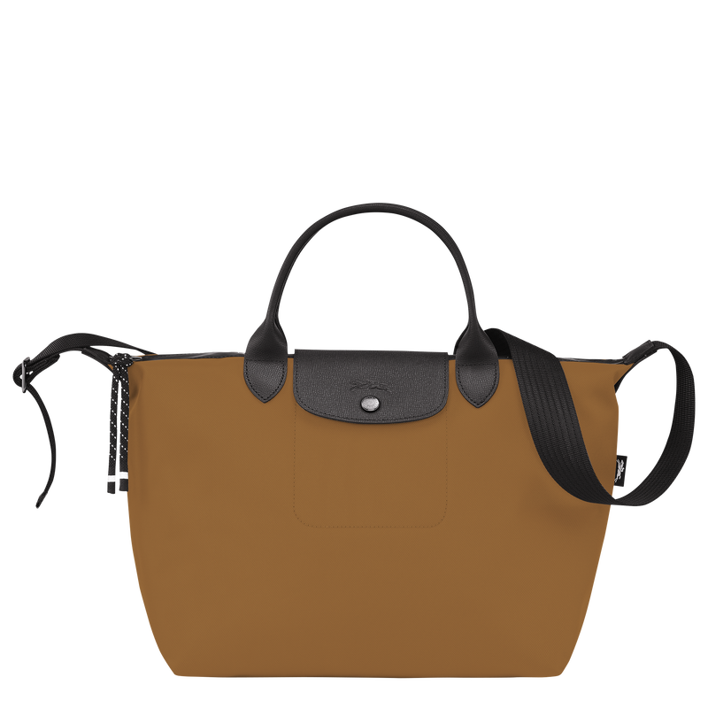 Borsa con manico L Le Pliage Energy , Tela riciclata - Tabacco  - View 1 of  5
