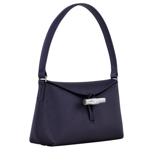 Roseau S Hobo bag , Bilberry - Leather - View 3 of  4