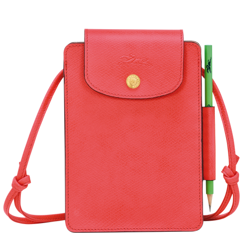 Épure XS Crossbody bag , Strawberry - Leather - View 1 of  4