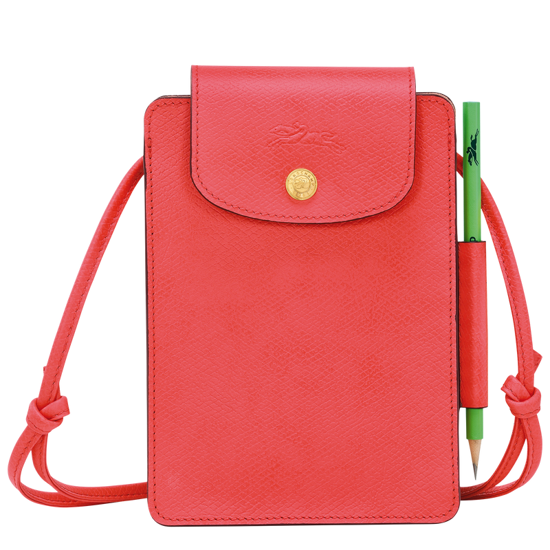 Épure XS Crossbody bag , Strawberry - Leather  - View 1 of  4