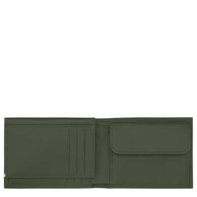 Longchamp sur Seine Cartera , Cuero - Caqui