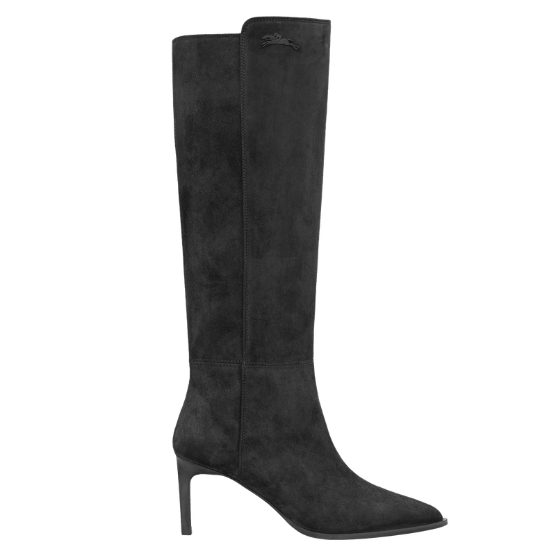 Elan Heel boots , Black - Leather  - View 1 of 3